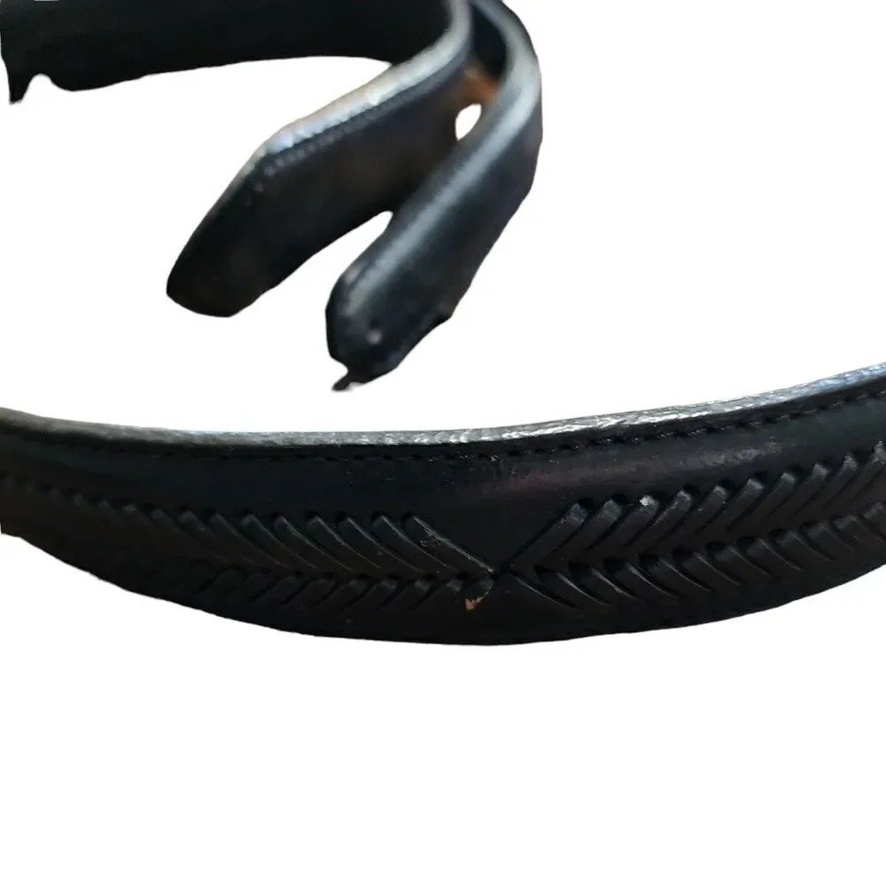 Nocona black leather belt 1.5